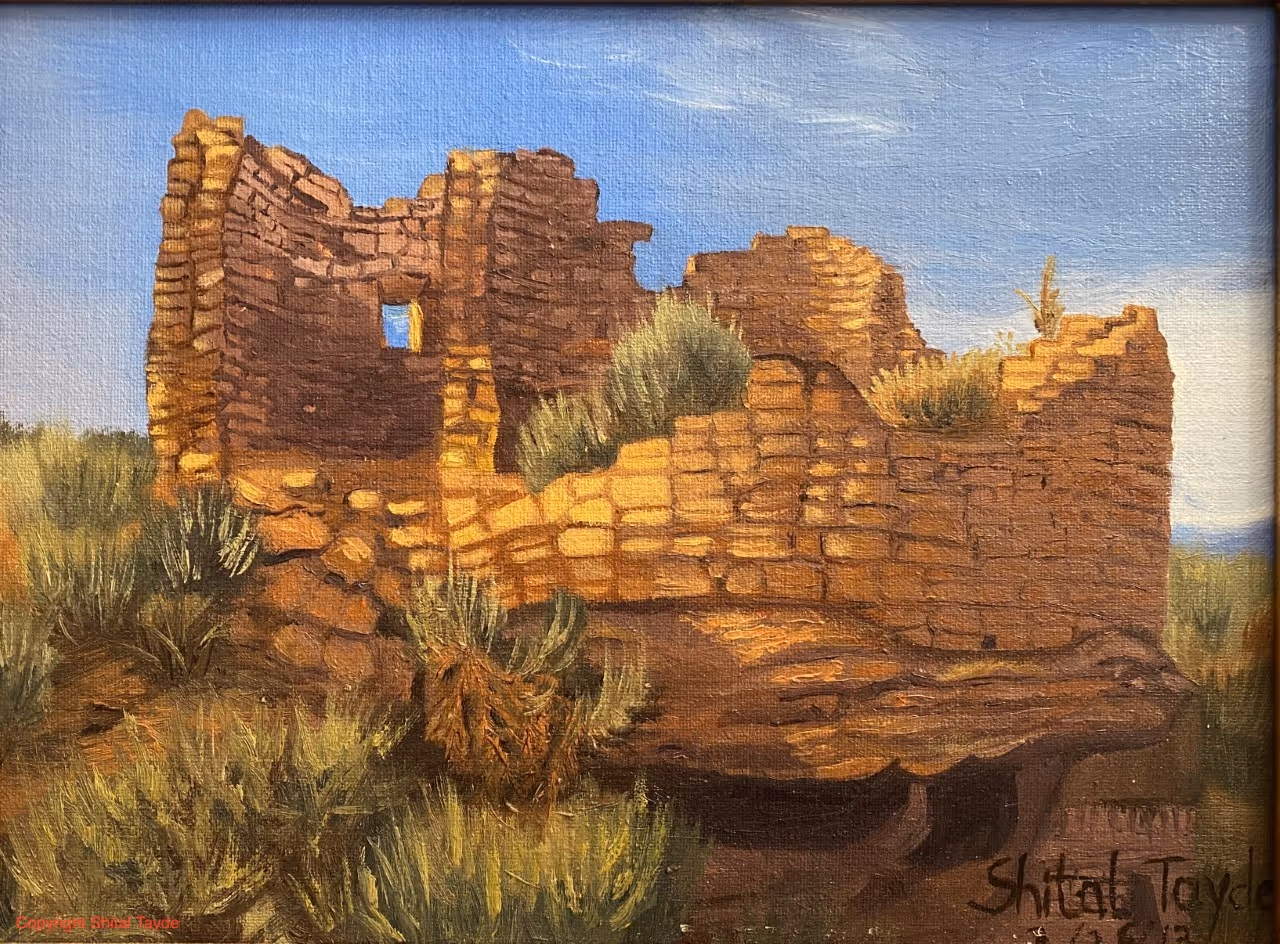 Hovenweep Monument painting by Shital Tayde