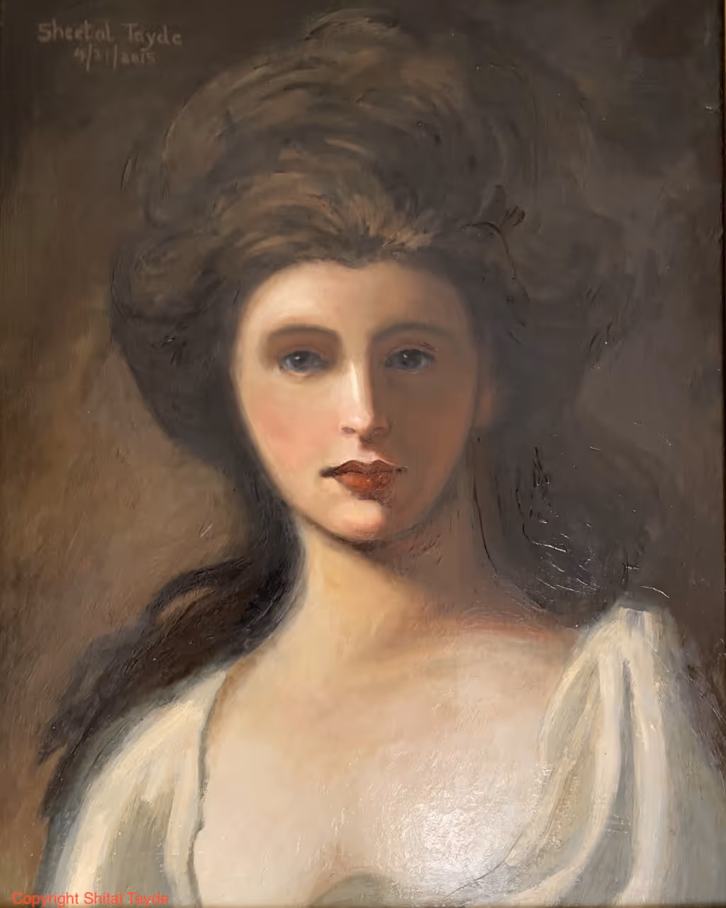 Lady Hamilton (after George Romney) painting by Shital Tayde